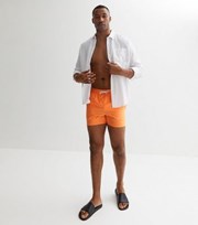 New Look Bright Orange Drawstring Swim Shorts